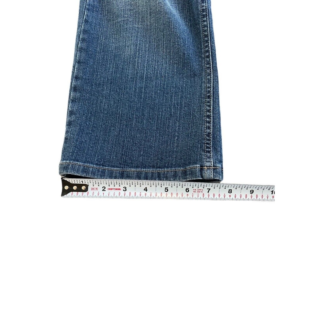 Burberry Womens Capri jeans pants size 8 inseam 22in blue EUC distressed - Picture 10 of 12